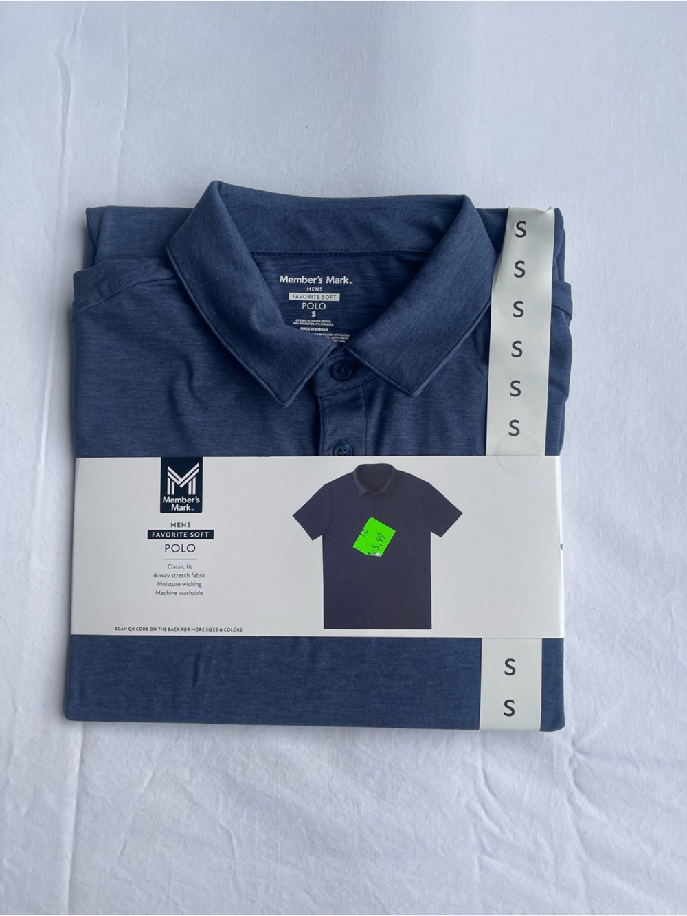 Member's Mark Men's Navy Blue Polo Shirt